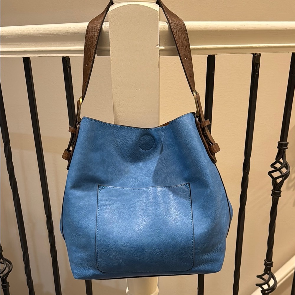 From Joy Susan, the classic Hobo Handbag. Tranquil Blue
